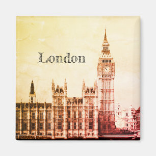 Aimant Big Ben Horloge & Londres, Westminster / Royaume-U
