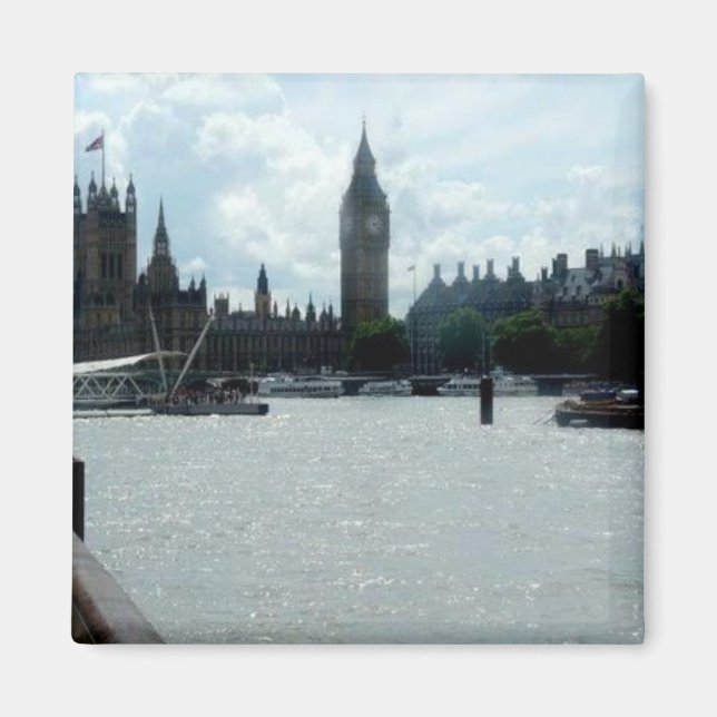 Aimant Big Ben On River Thames Londres (Devant)