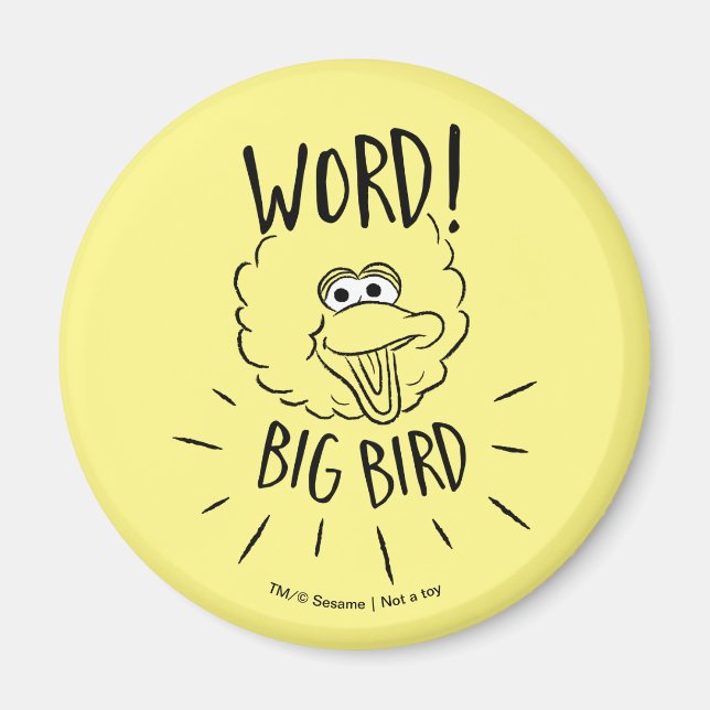 Aimant Big Bird Skate Logo - Word! Big Bird (Devant)
