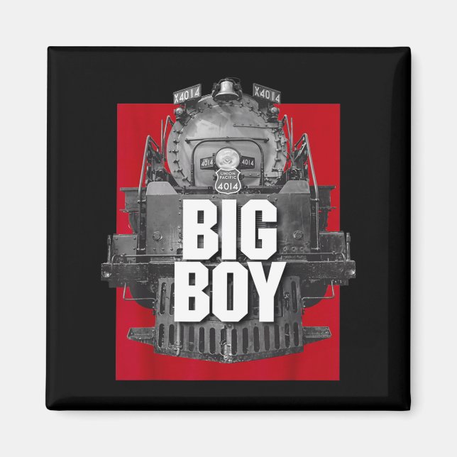 Aimant Big Boy 4014 Clic Steam Engine Retro Locomotive Ra (Devant)
