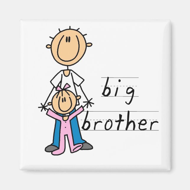 Aimant Big Brother avec des T-shirts et des cadeaux de la (Devant)