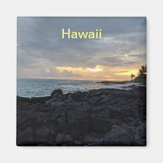 Aimant Big Island Hawaii Nature Coucher de soleil Océan