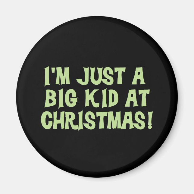 Aimant Big Kid à Noël Tshirts et cadeaux (Devant)