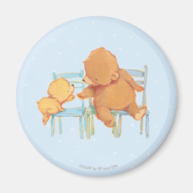 Aimant Big Ours Brown Aide Petit Ours Jaune (Devant)