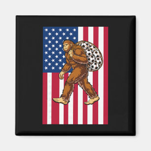 Aimant Bigfoot Football Drapeau Usa Drôle Patriotique Sas
