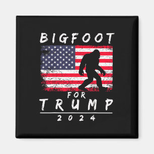 Aimant Bigfoot pour Trump - Votez Trump Drôle Sasquatch Y