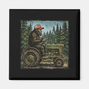 Aimant Bigfoot Sasquatch Tracteur Drôle Ferme Agriculteur