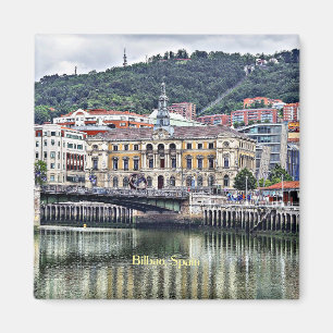Aimant Bilbao, Espagne, photo du paysage urbain