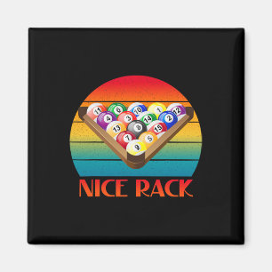 Aimant Billard amusant 9 Ball Pool Joueur Vintage Nice Ra