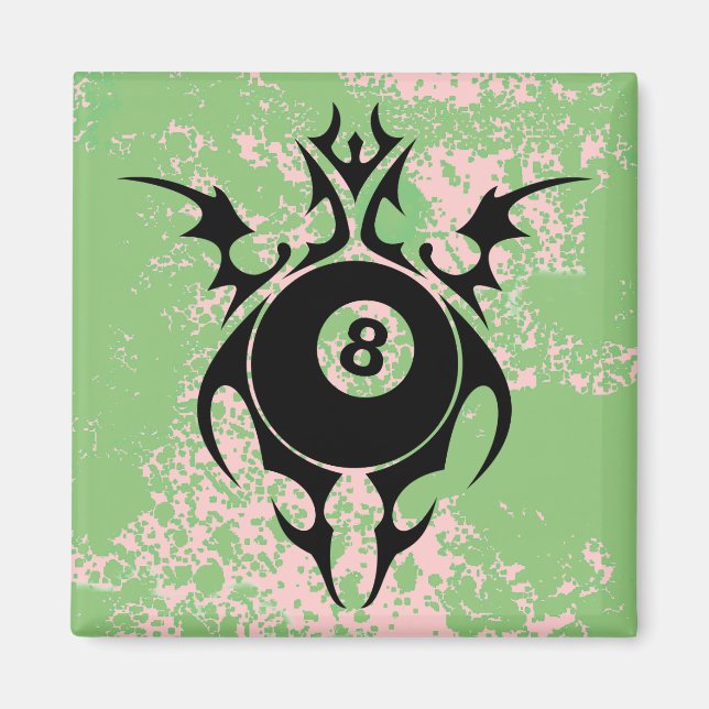 Aimant billard. tribal. (Devant)