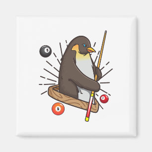 Aimant Billiard Penguin Hustler Pool Chemises Girls Snook