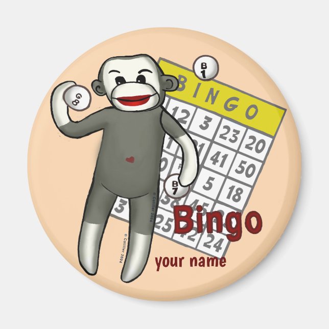 Aimant Bingo de singe (Devant)