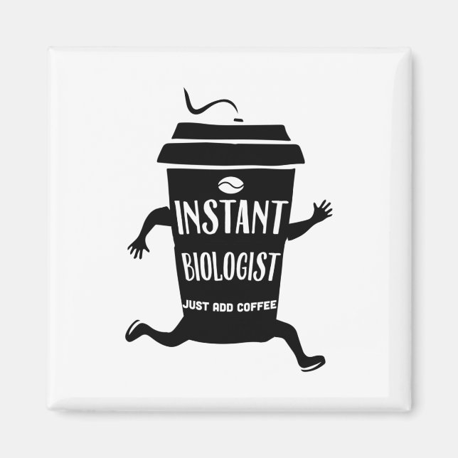 Aimant Biologiste | Idée cadeau d'étude de biologie micro (Devant)