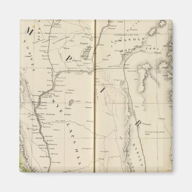 Aimant Birmanie, Asie 96 (Devant)