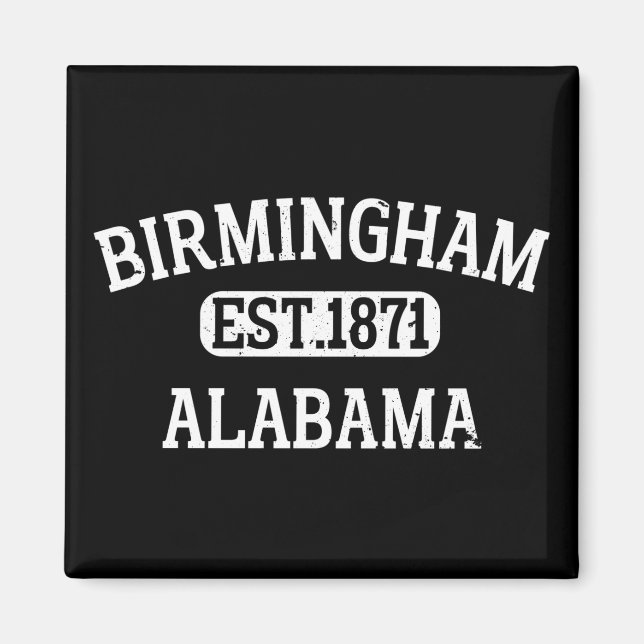 Aimant Birmingham Alabama Vintage (Devant)