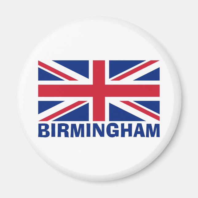 Aimant Birmingham en bleu (Devant)