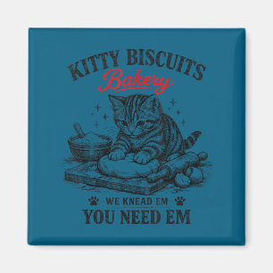 Aimant Biscuiterie vintage de mignon petit chat