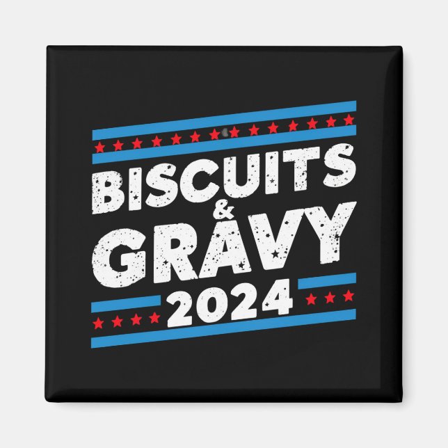Aimant Biscuits et Gravy 2024 élection présidentielle (Devant)