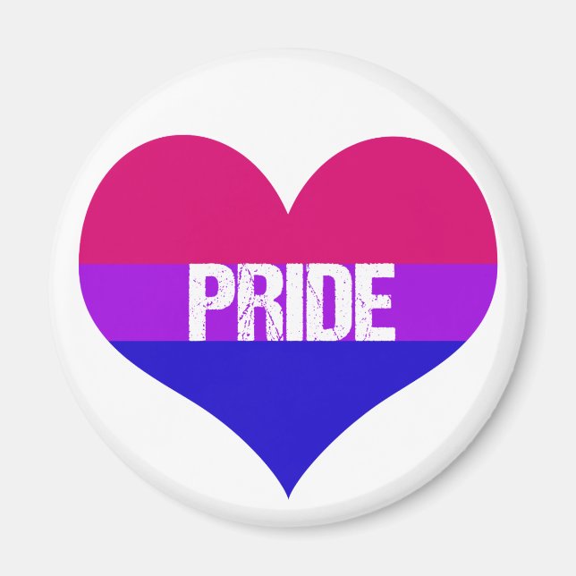 Aimant Bisexuel Fierté amour (Devant)