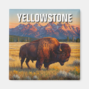 Aimant Bison du parc national de Yellowstone