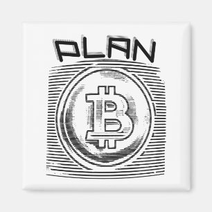 Aimant Bitcoin Logo Plan B BTC Crypto