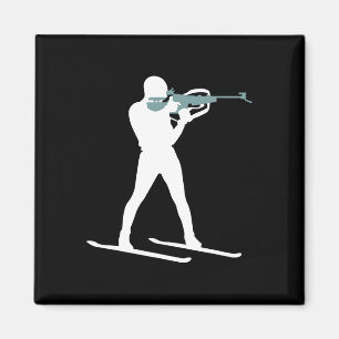 Aimant Bizarre Biathlon Biathlon tir Cible Ski Sp