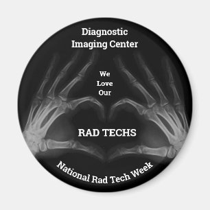 Aimant Black and White Hand Xray forme le coeur