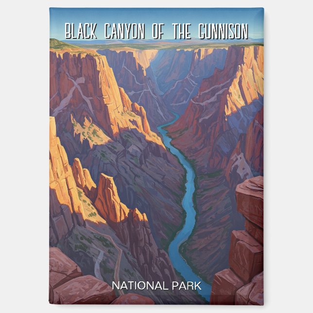 Aimant Black Canyon of the Gunnison National Park Travel (Recto)