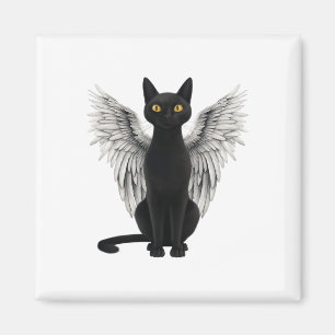 Aimant Black Cat Angel ailes