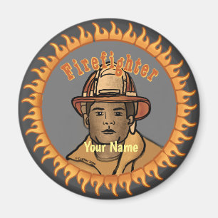 Aimant Black Firefighter