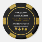 Black Gold Casino Poker Chip Wedding Enregistrer L