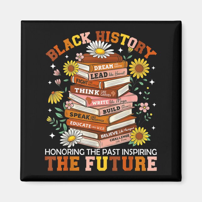 Aimant Black History Month Black Leaders African American (Devant)