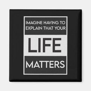Aimant Black Lives Problem Blm Resist - Engagez-Vous Dans