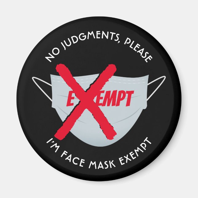 Aimant Black | MASQUE DE VISAGE EXONÉRÉE (Devant)