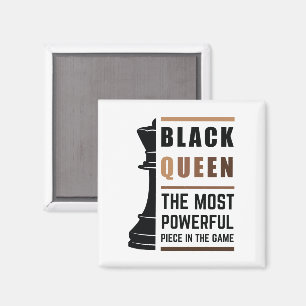 Aimant Black Queen La Pièce La Plus Puissante Dans Le Jeu