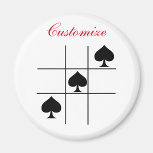 Aimant Black Spades Tic Tac Toe Thunder_Cove