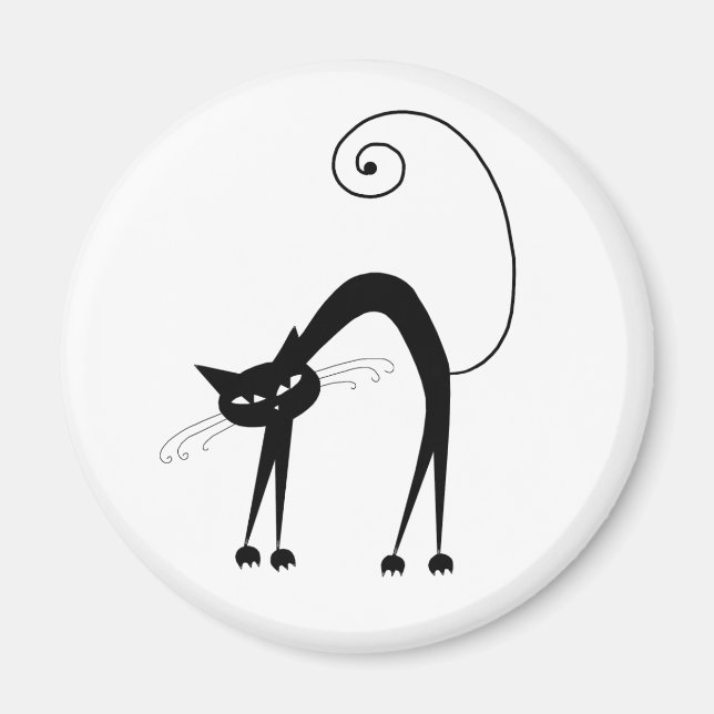 Aimant Black Whimsy Kitty 9 (Devant)