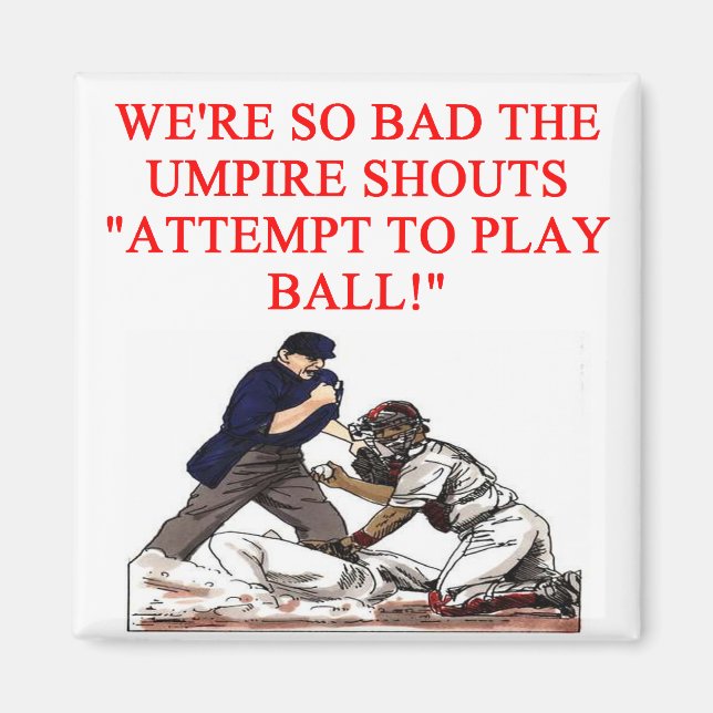 Aimant blague de baseball (Devant)