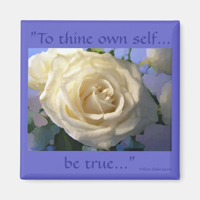 Aimant blanc classique (Devant)