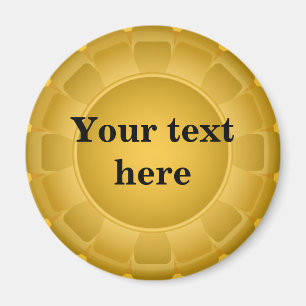 Aimant Blanc jaune ruban à Customiser