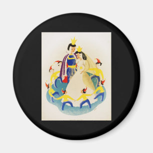 Aimant Blanche Neige et les sept nains