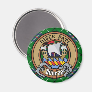Aimant Blason du clan Duncan sur tartan