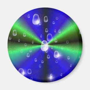 Aimant Blau grün Rainbow in Elephant Skin Leather Optic