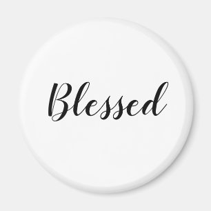 Aimant Blessé noir blanc texte personnalisé texte mignon