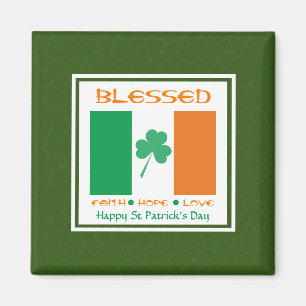 Aimant BLESSED Happy St Patrick's Day