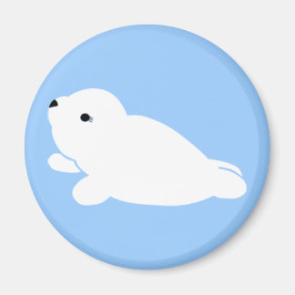 Aimant bleu à harpe blanche