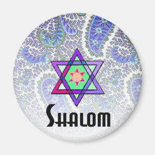Aimant Bleu de Shalom Paisley