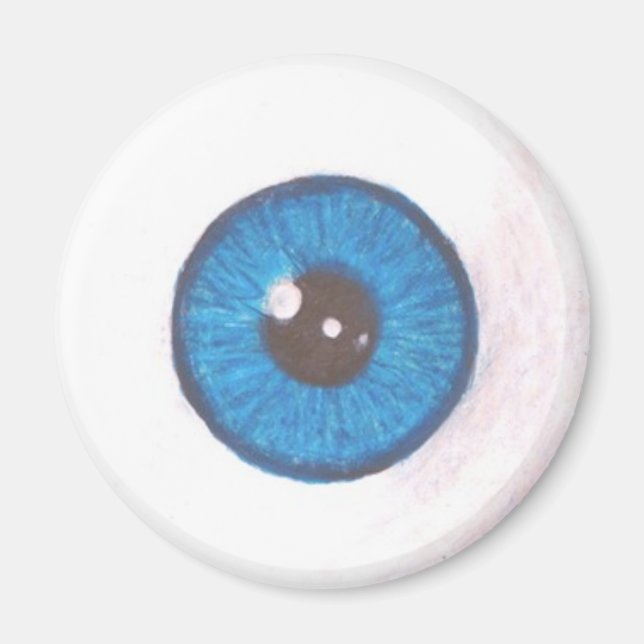 Aimant bleu d'oeil déplaisant (Devant)