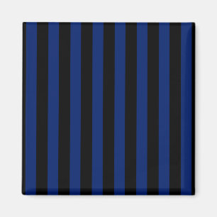 Aimant Bleu et noir bonbons rayés