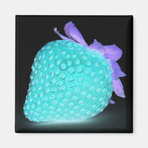 Aimant Bleu fraise neon mignon
